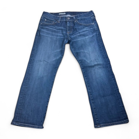 AG Adriano Goldschmied The Tomboy Relaxed Straight Crop Denim Jeans - Picture 2 of 10